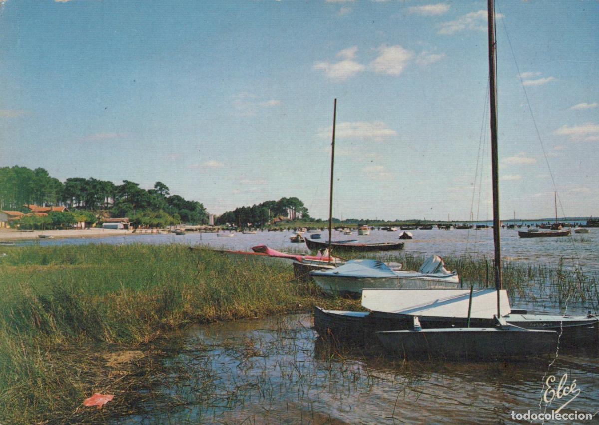 Postkarten: France Cazaux Bateaux sur le Lac Paysage Nautique *YAE581