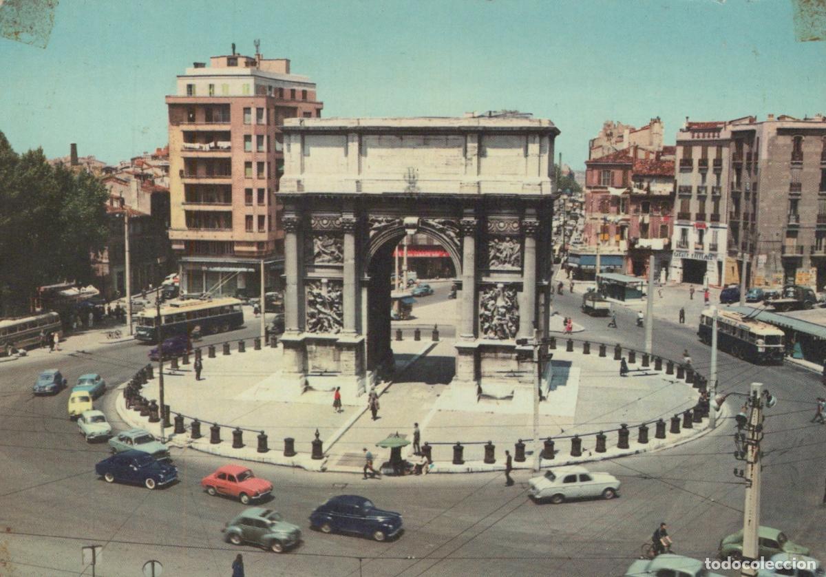 Postais: France Marseille Arc de Triomphe Place Jules Guesde Unposted *YAE577