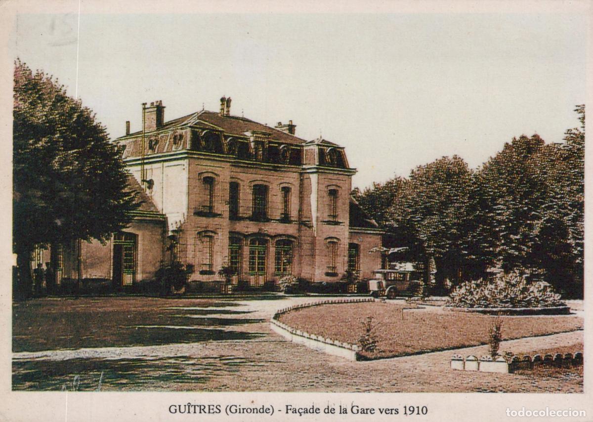 Postais: France Gu&icirc;tres Gironde Fa&ccedil;ade Gare Architecture Ferroviaire Unposted *YAE607