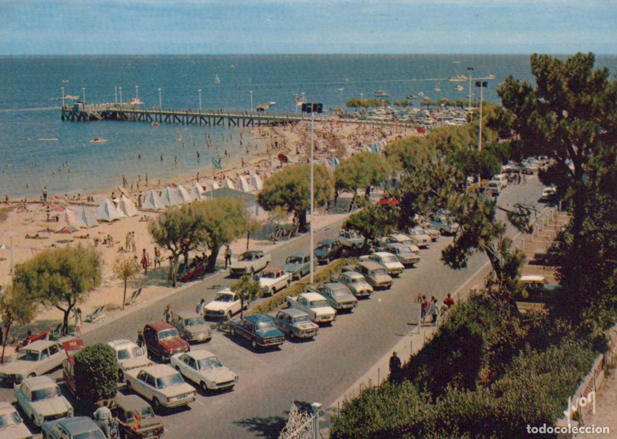 Postkarten: France Arcachon Plage et Jet&eacute;e D Eyrac Paysage Marin *YAE627
