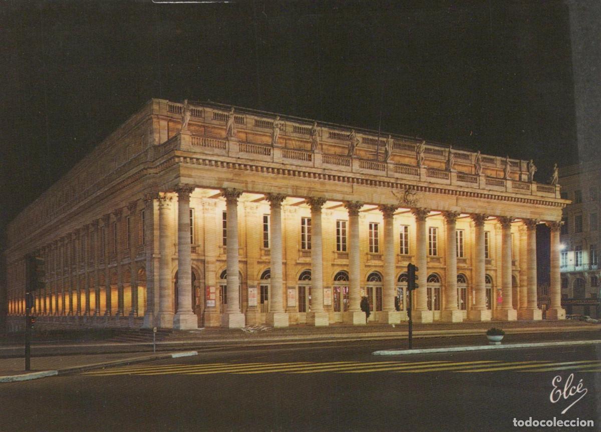 Postkarten: France Bordeaux Grand Th&eacute;&acirc;tre de Victor Louis &Eacute;clair&eacute; la Nuit *YAE636
