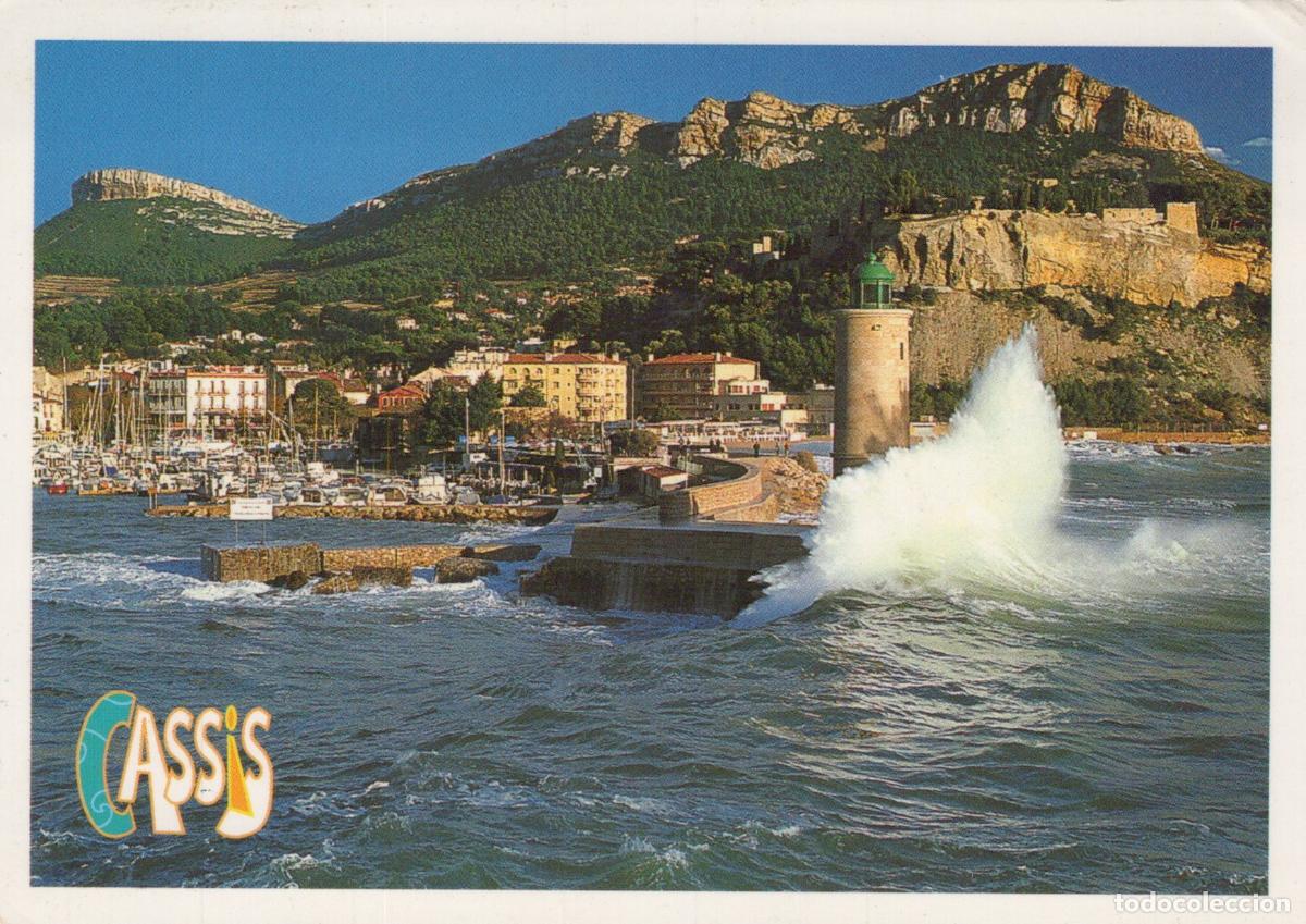 Postcards: France Cassis Phare Port Vagues C&ocirc;ti&egrave;res *YAE647