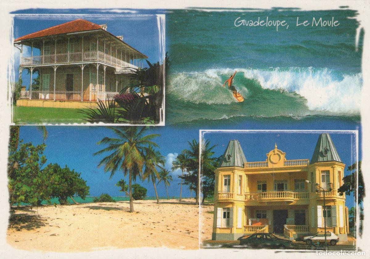 Postkarten: Guadeloupe Le Moule Architecture Surf Plages Tropicales *YAE654