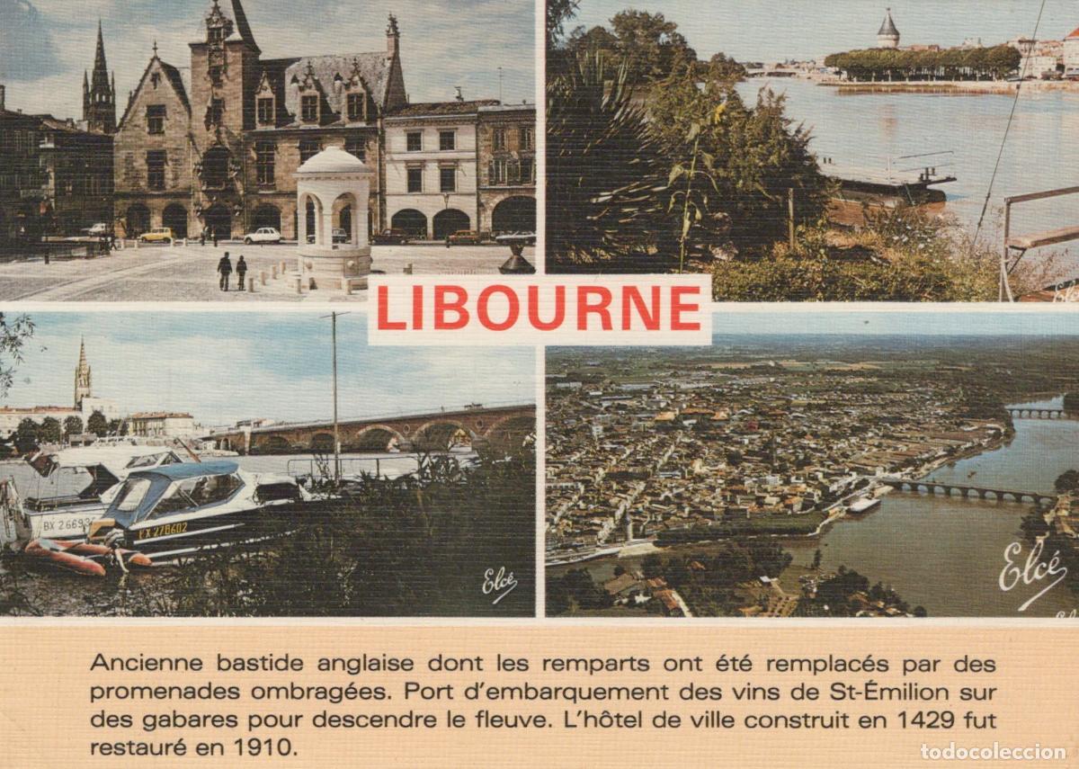 Postkarten: France Libourne H&ocirc;tel de Ville Port Fluvial Unposted *YAE662