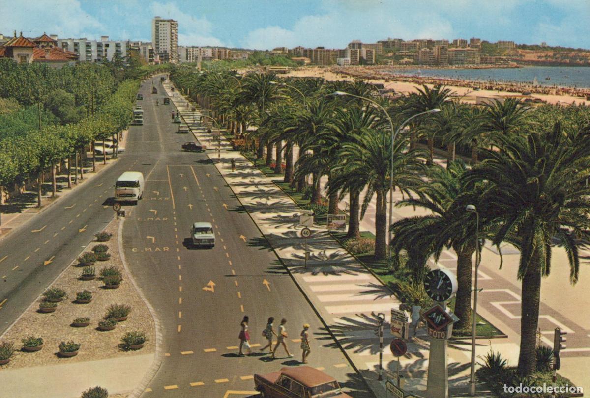 Cartoline: Espa&ntilde;a Salou Catalu&ntilde;a Paseo Jaime I Playa Arquitectura Y Gente Costera *YAE733