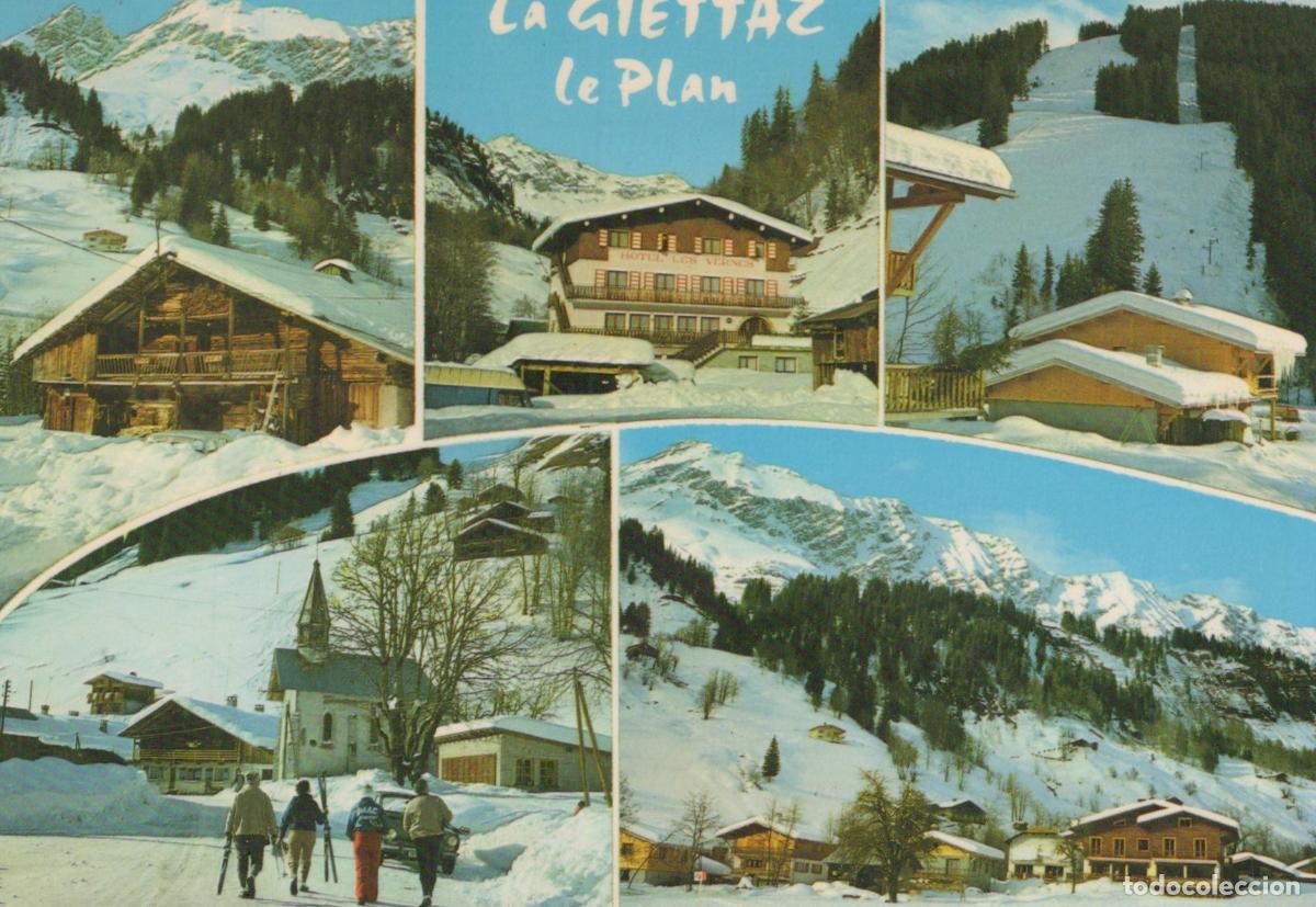 Postcards: France La Giettaz Paysage Alpin Hivernal Chalets &Eacute;glise *YAE735