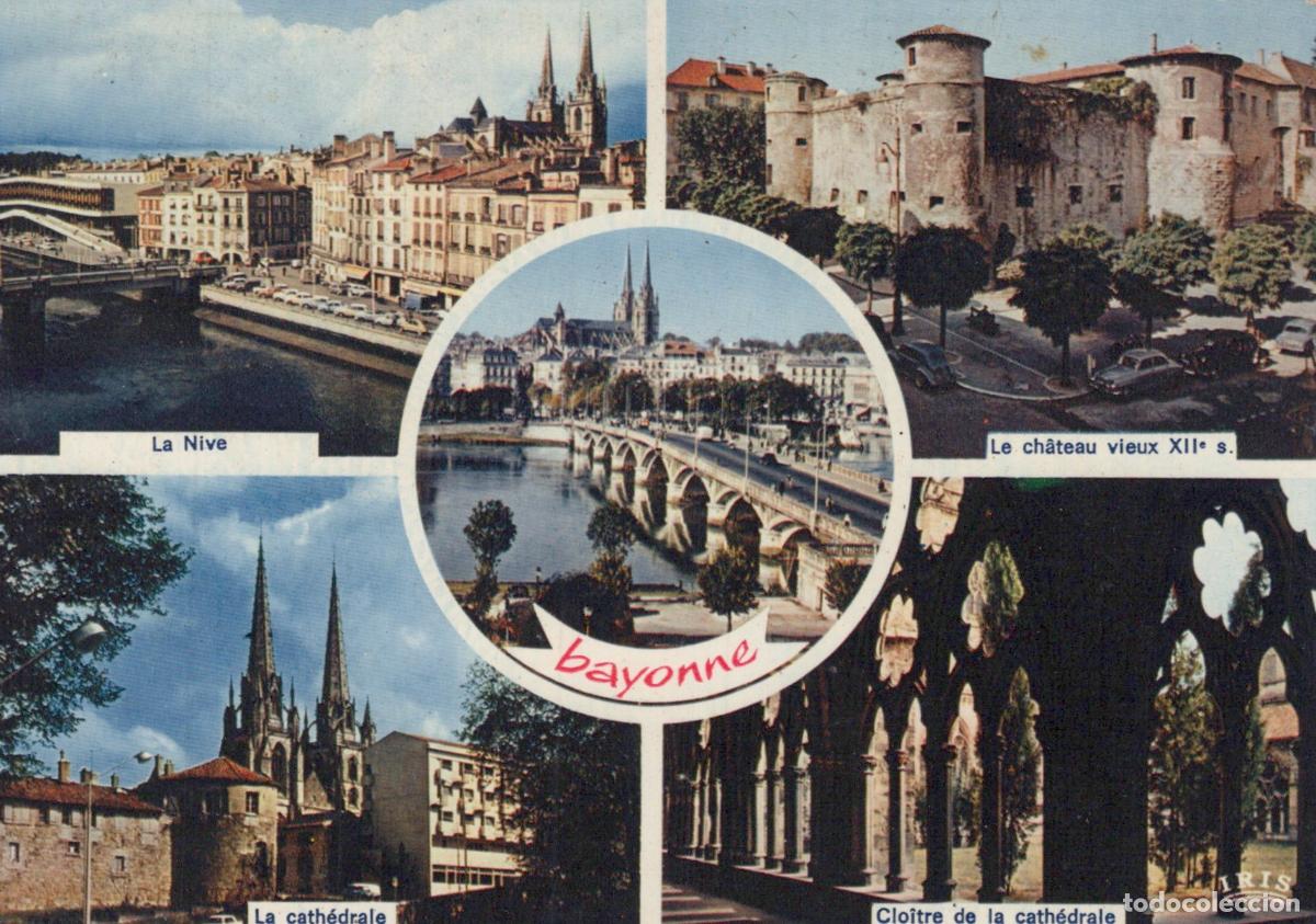 Postkarten: France Bayonne Ch&acirc;teau Vieux Cath&eacute;drale Nive 1974 *YAE753