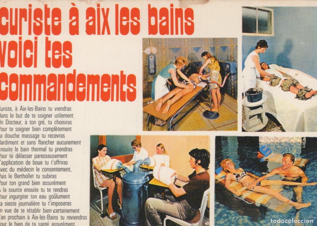 Postcards: France Aix les Bains Thermalisme Soins et Commandements du Curiste *YAE755