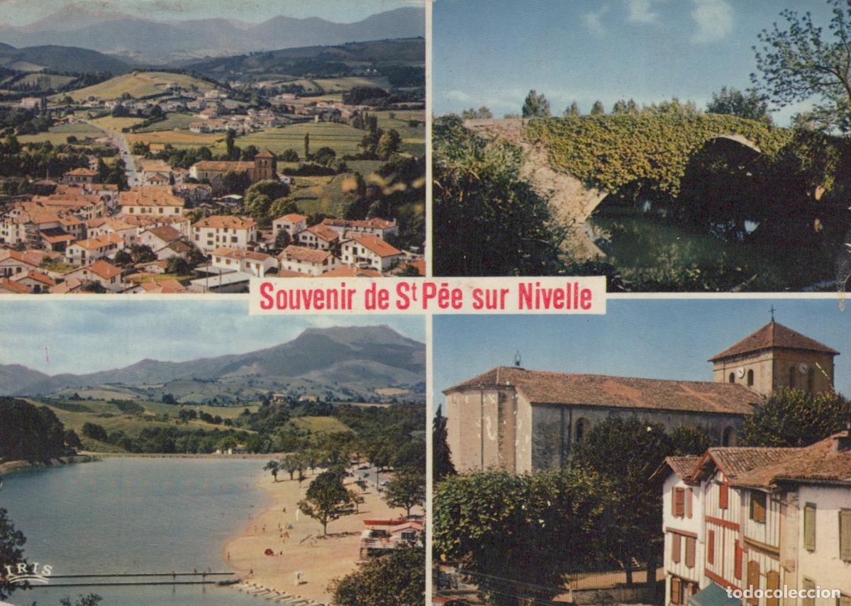 Postkarten: France St Pee sur Nivelle Vues Village Pont Lac &Eacute;glise 1973 *YAE754