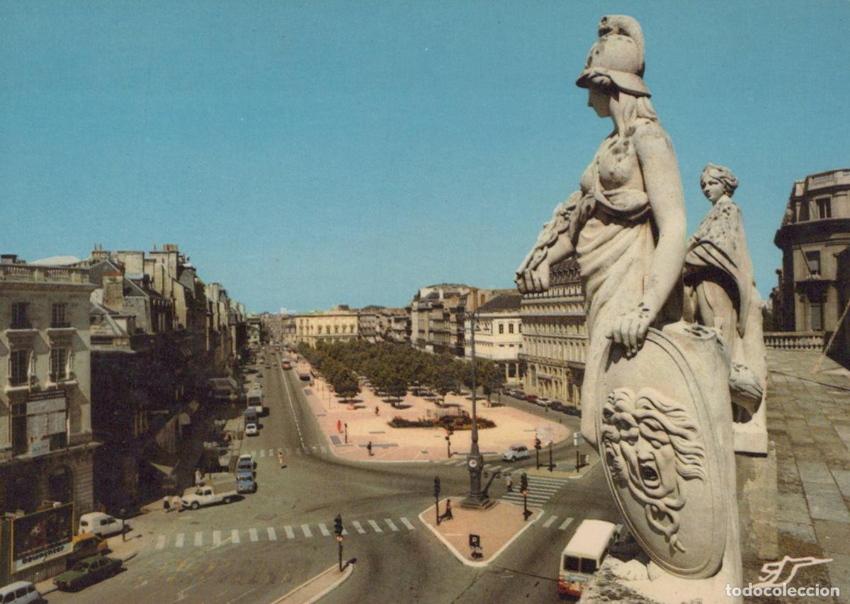 Postcards: France Bordeaux Les All&eacute;es de Tourny Architecture et Statue Unposted *YAE765