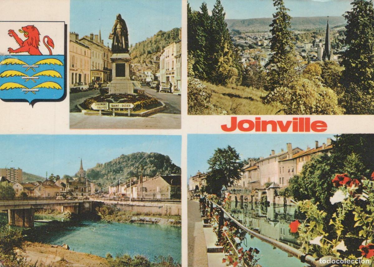 Postkarten: France Joinville Vues Multiples Monument Rivi&egrave;re Pont Blason *YAE803