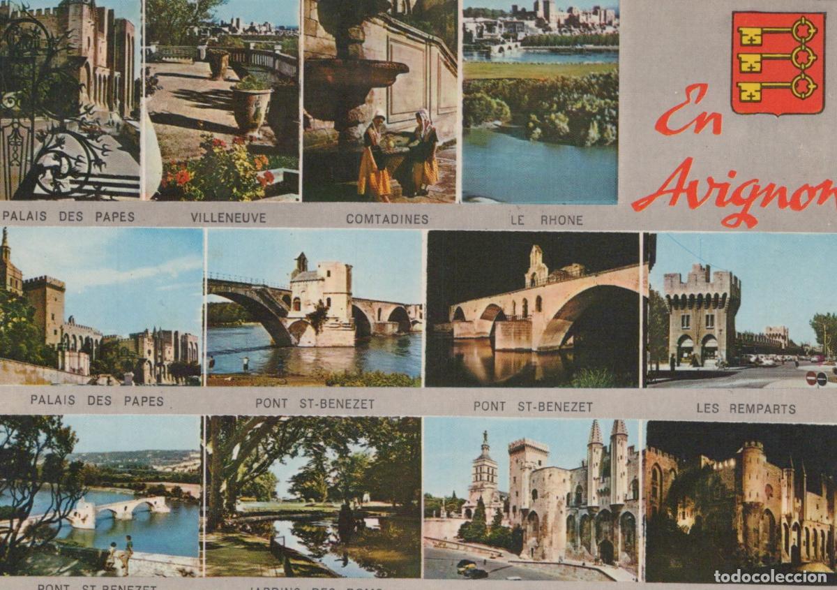 Postkarten: France Avignon Vues du Palais des Papes Pont St B&eacute;n&eacute;zet *YAE804