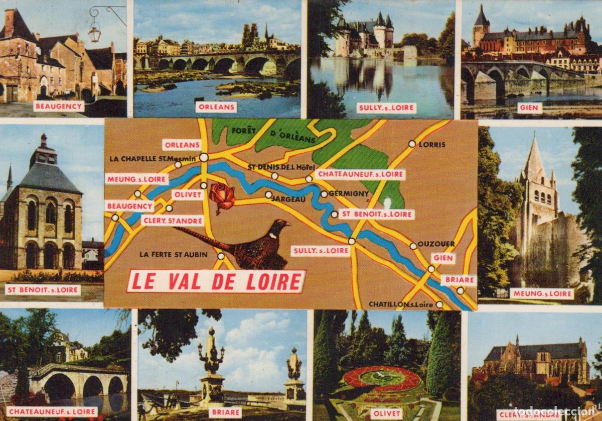 Cartoline: France Orl&eacute;ans Val de Loire Monuments Sites Affranchie *YAE828