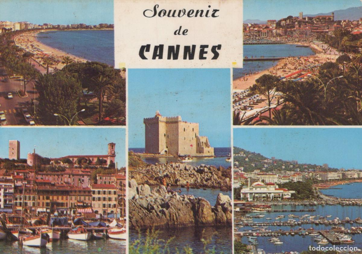 Postcards: France Cannes P A C A Plages Port Fort Carr&eacute; Vues Panoramiques *YAE838