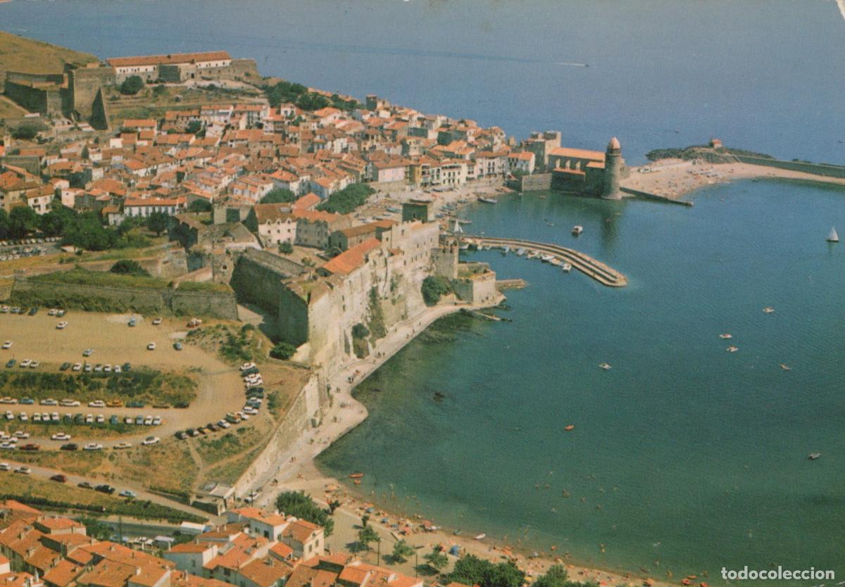 Postales: France Collioure Vue A&eacute;rienne Port Ch&acirc;teau &Eacute;glise C&ocirc;te Vermeille *YAE839