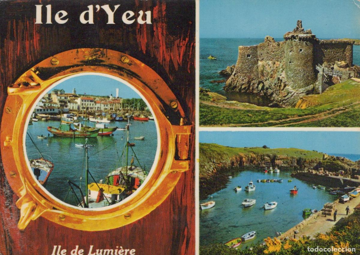Postales: France Ile D Yeu Ports Ch&acirc;teau Paysages C&ocirc;tiers Forteresse *YAE854