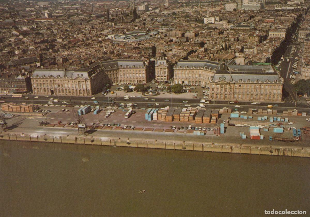 Postales: France Bordeaux Vue A&eacute;rienne Place Bourse Quais Garonne Unposted *YAE956