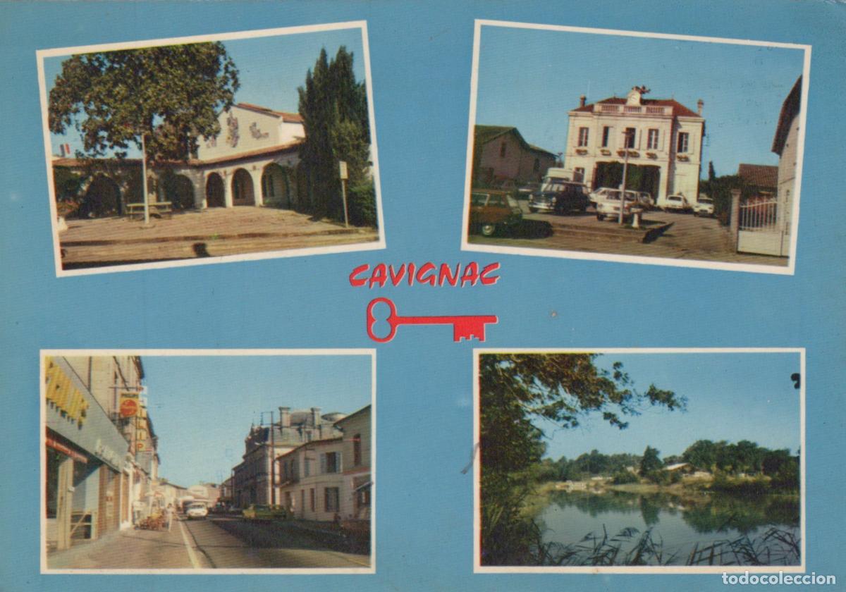Postales: France Cavignac Vues Multiples Mairie Rue Lac Unposted *YAE960