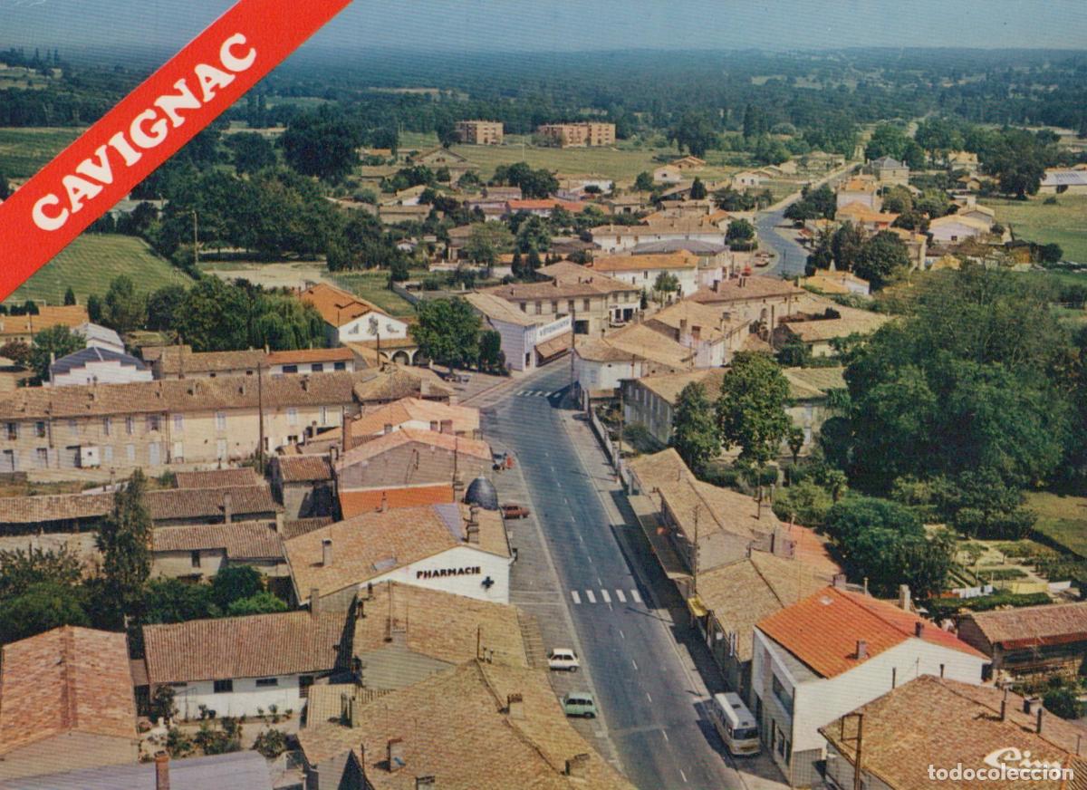 Postales: France Cavignac Vue A&eacute;rienne du Village Avec Pharmacie Unposted *YAE969