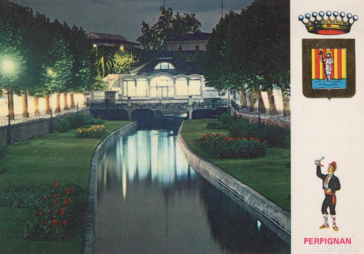 Postales: France Perpignan Le Palmarium les Quais de la Basse Canal Unposted *YAE980