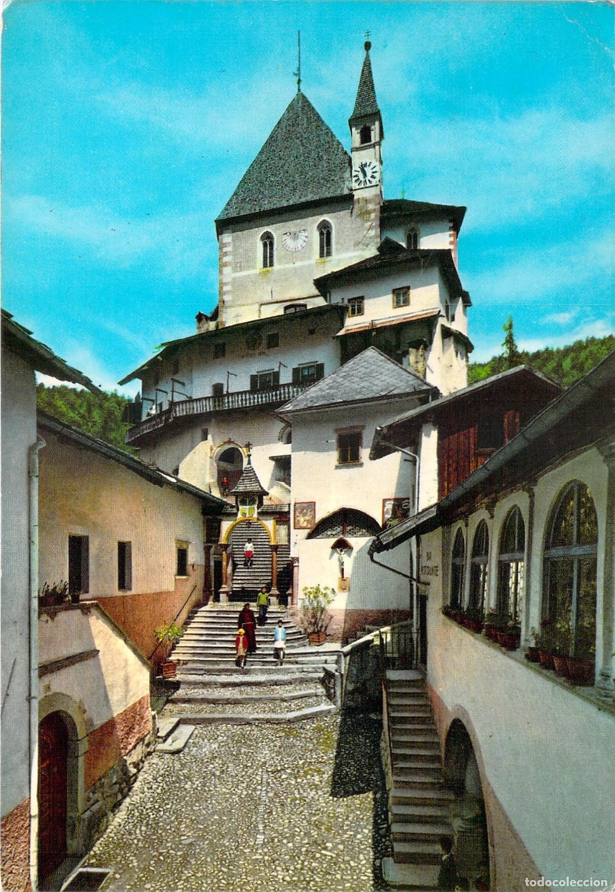 Postales: Postal del Santuario de San Romedio en Val di Non, Trento, Italia