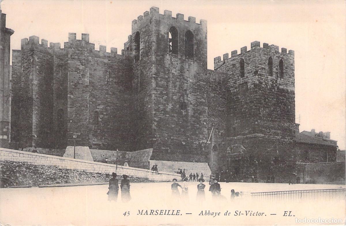 Postkarten: Postal de la Abad&iacute;a de Saint-Victor en Marsella