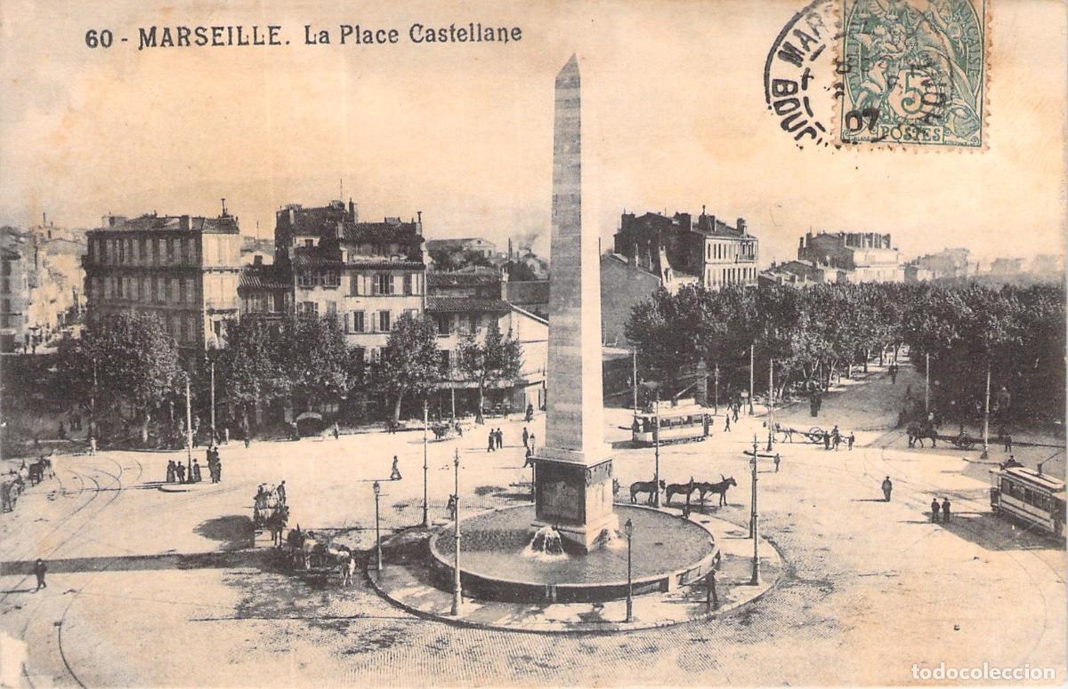 Postkarten: Postal de Place Castellane en Marseille Francia