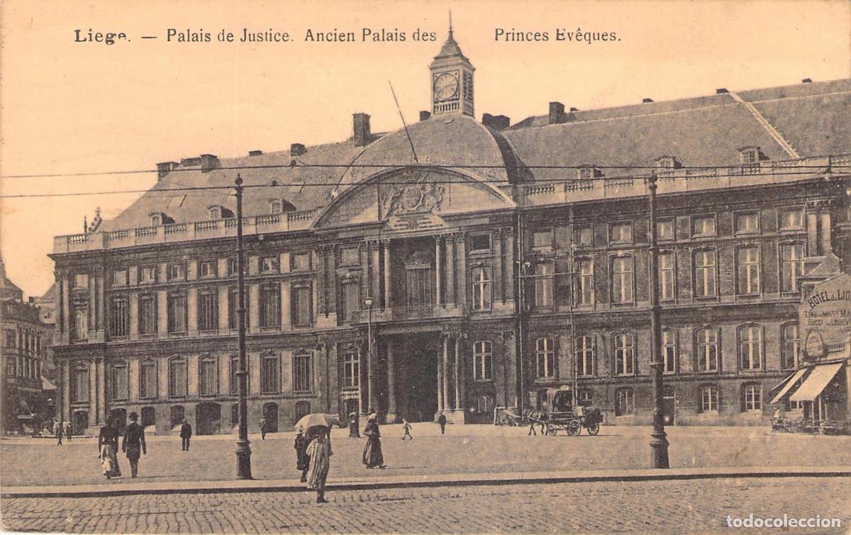 Postales: Postal de Liege, Palacio de Justicia y Antiguo Palacio de los Pr&iacute;ncipes Obispos
