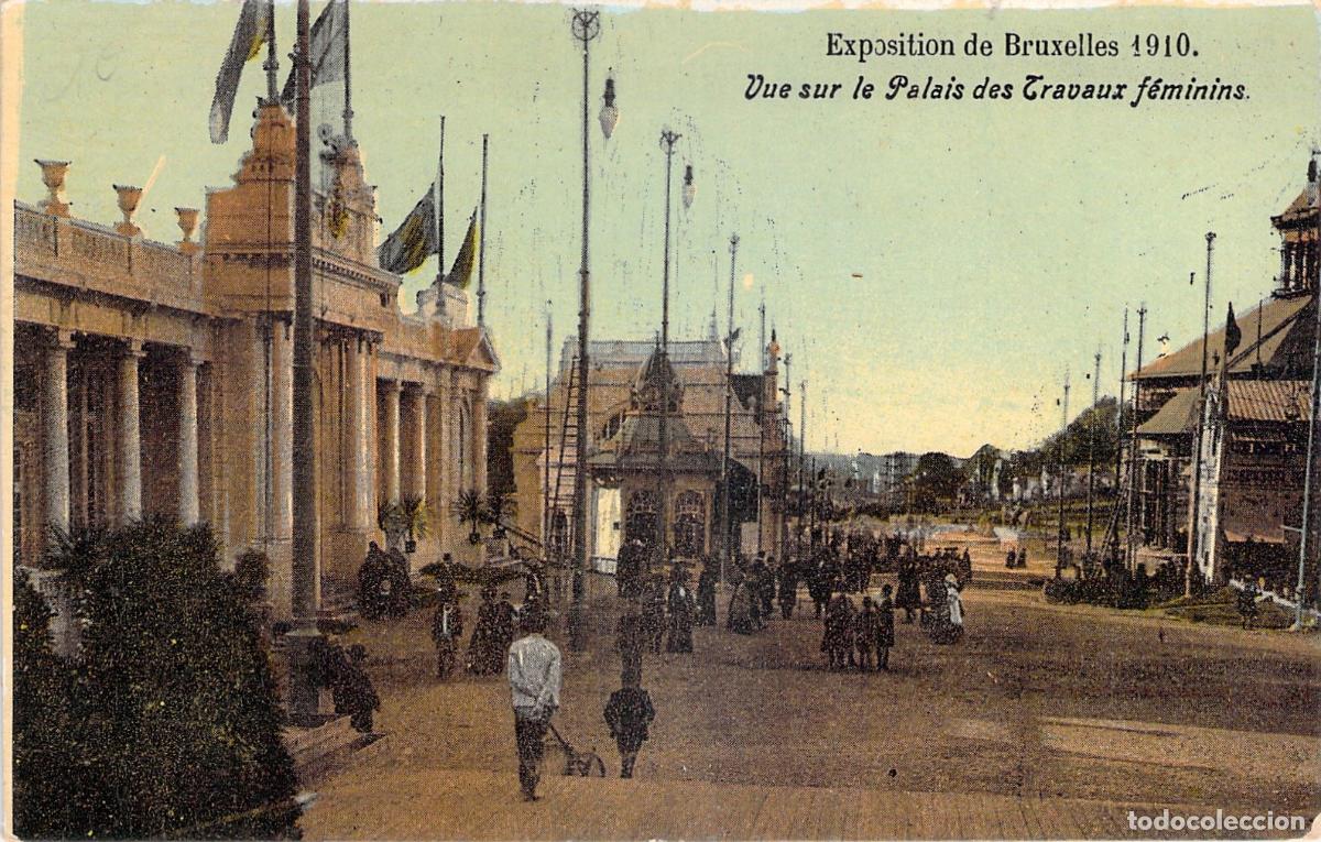 Postales: Postal de la Exposici&oacute;n Internacional de Bruselas de 1910