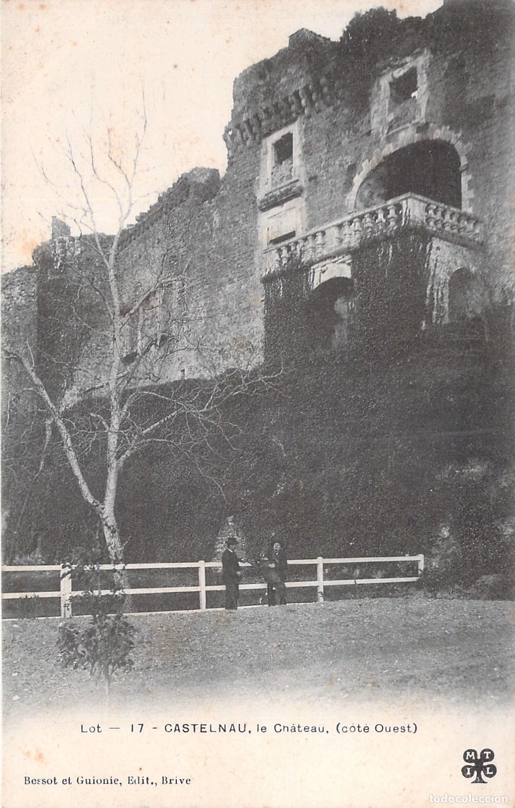 Postales: Postal del Castillo de Castelnau, Fachada Oeste, Francia