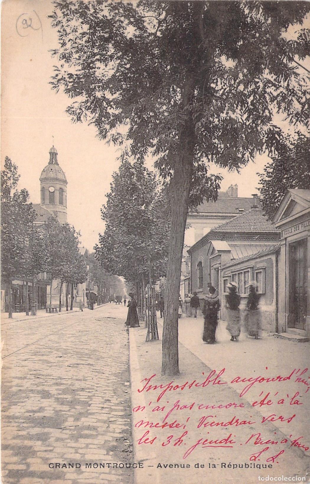 Postales: Postal de la Avenida de la Rep&uacute;blica en Montrouge