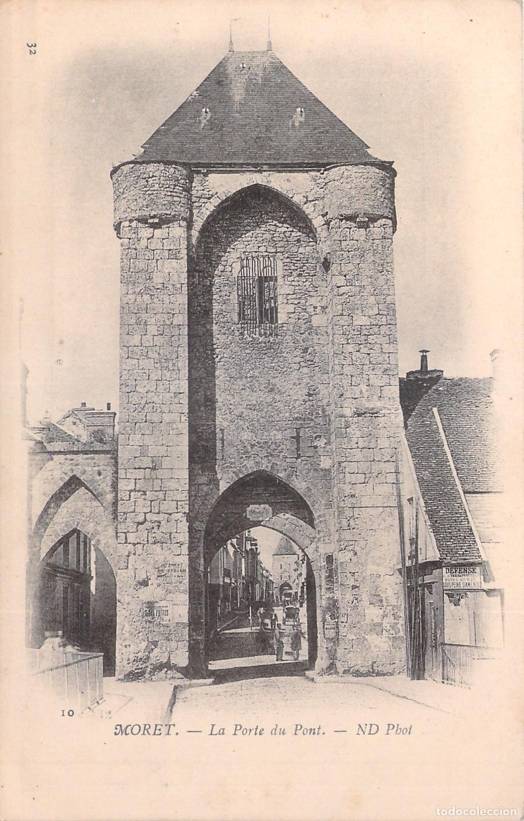Postales: Postal de la Porte du Pont en Moret-sur-Loing, Francia