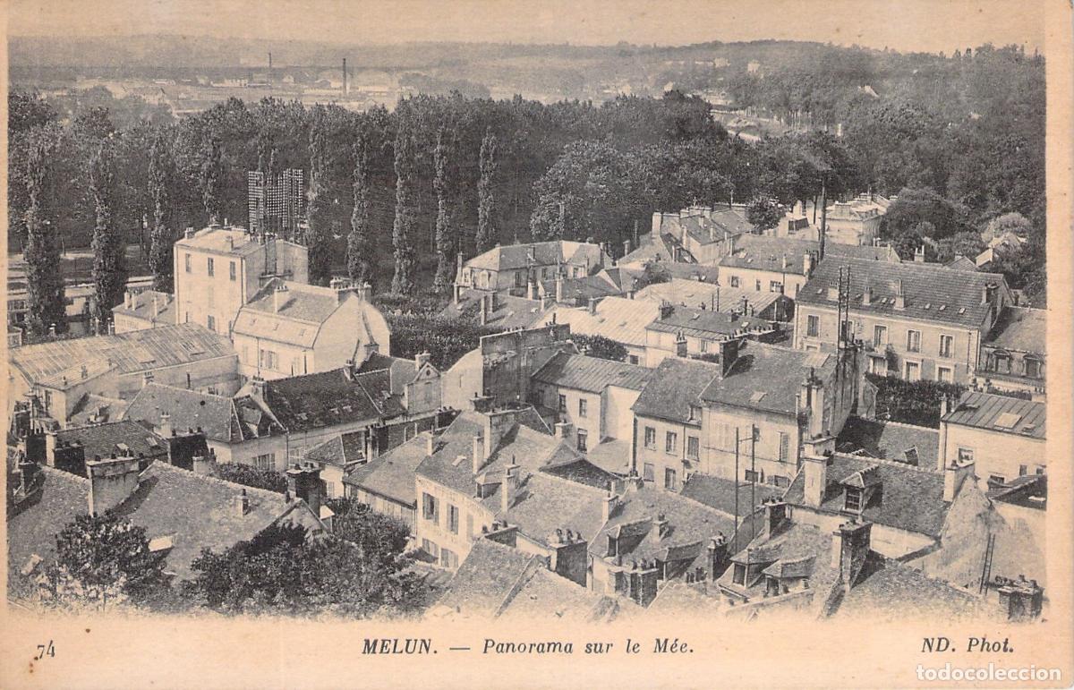 Postales: Postal de Melun, Vista panor&aacute;mica sobre Le M&eacute;e