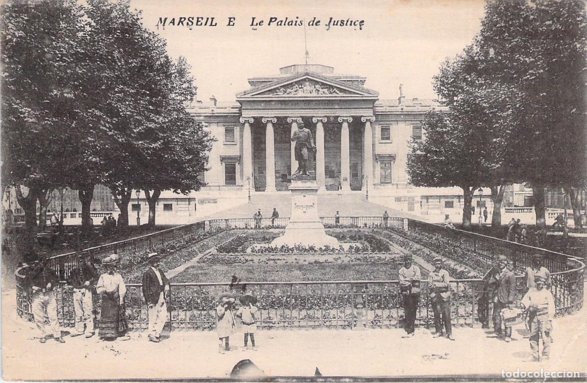 Postales: Postal de Marsella Palacio de Justicia Francia