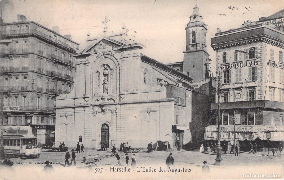 Postales: Postal de la Iglesia de los Agustinos en Marsella, Francia