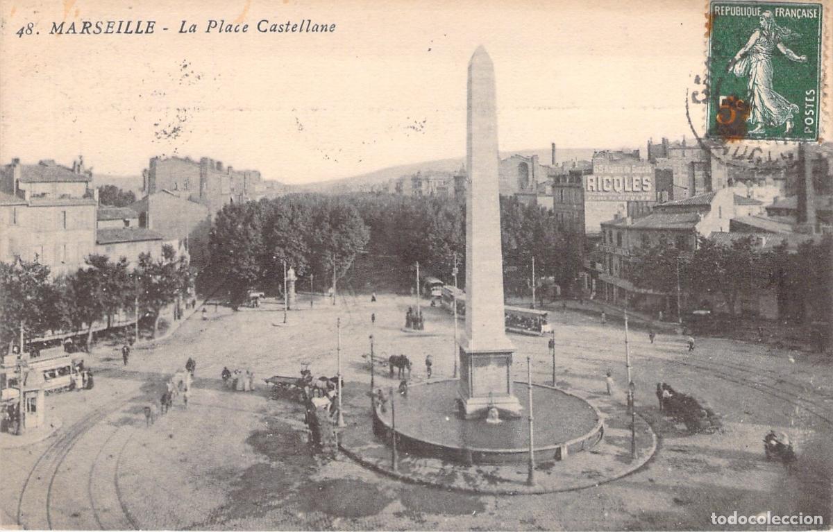 Postales: Postal de Place Castellane en Marsella Francia