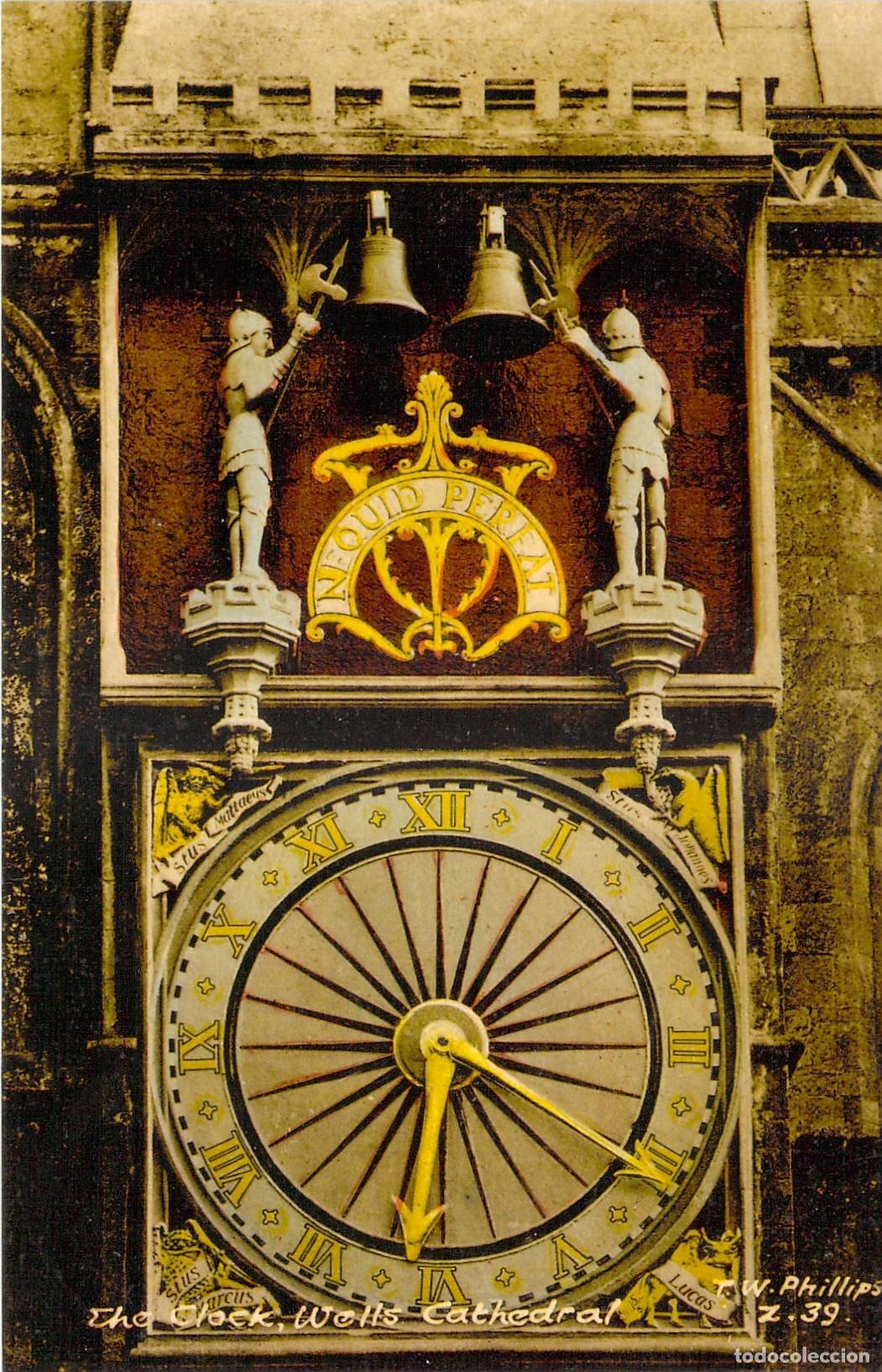 Postales: Postal del Reloj Astron&oacute;mico de la Catedral de Wells