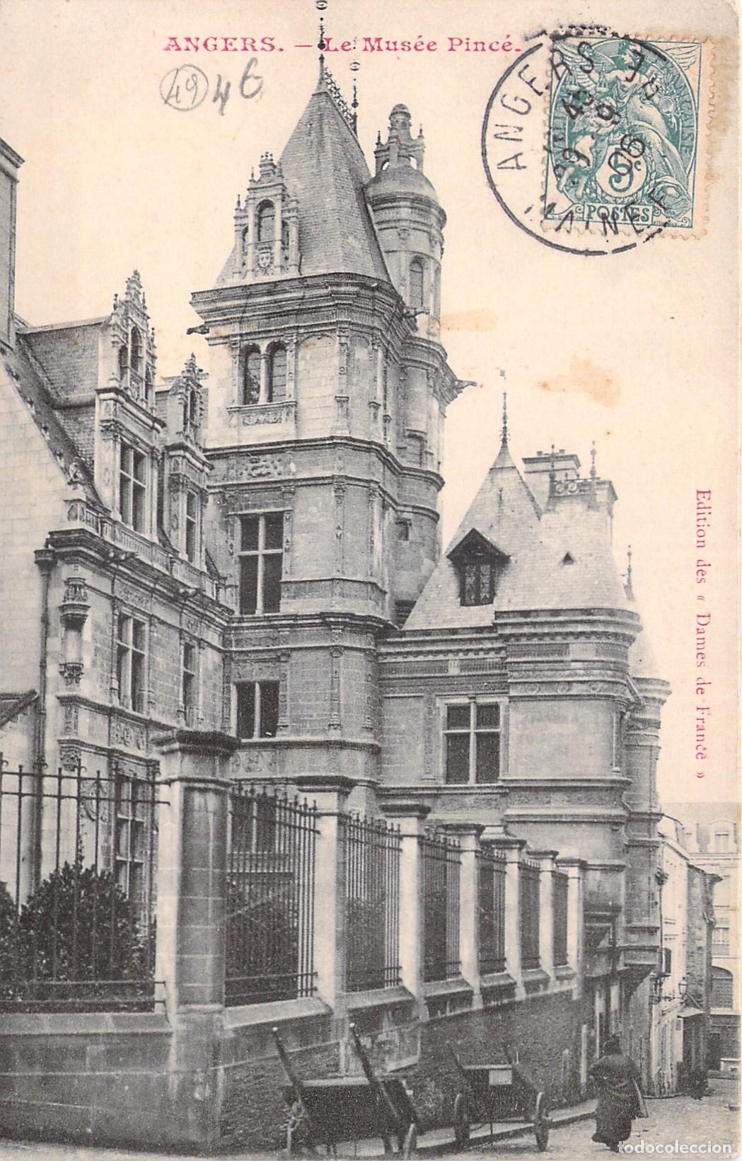 Postales: Postal de Angers, Museo Pinc&eacute;, Francia