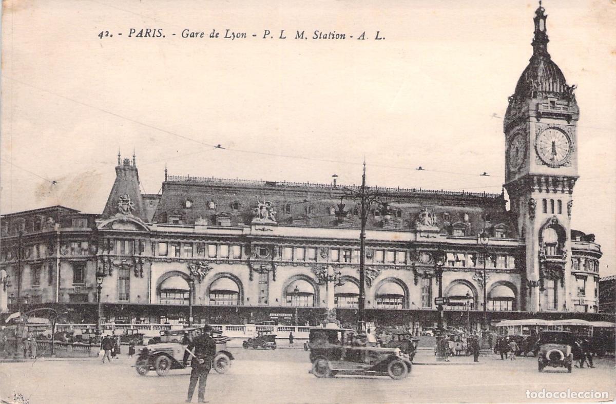 Postales: Postal de la Gare de Lyon en Paris