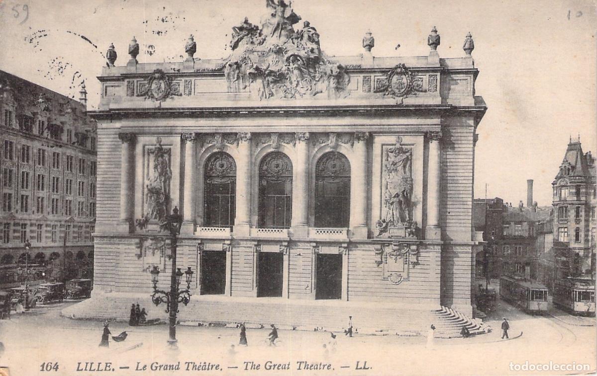 Postales: Postal de Le Grand Th&eacute;&acirc;tre en Lille Francia