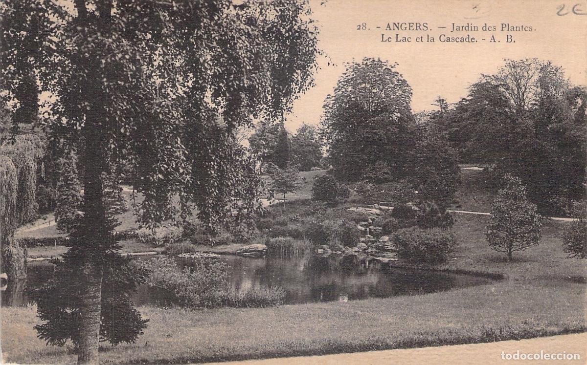 Postales: Postal de Angers Jardin des Plantes Lago y Cascada Francia