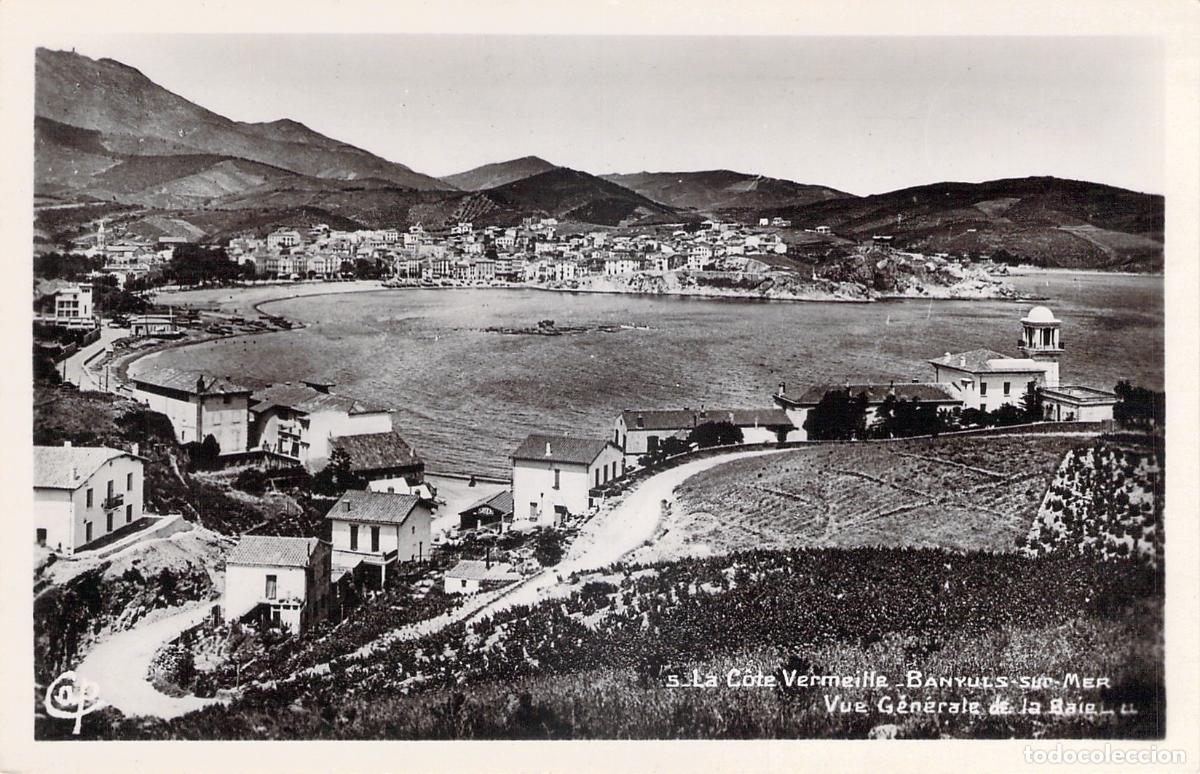 Postales: Postal de la vista general de la bah&iacute;a de Banyuls-sur-Mer, Costa Bermeja