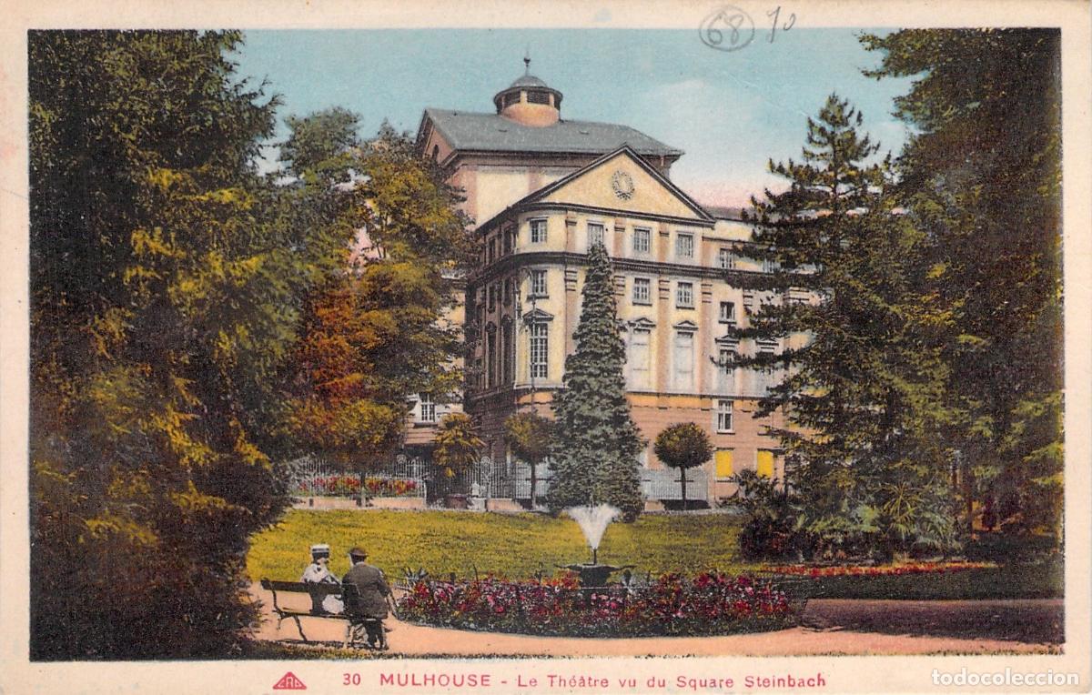 Postales: Postal de Mulhouse Francia Teatro visto desde el Square Steinbach