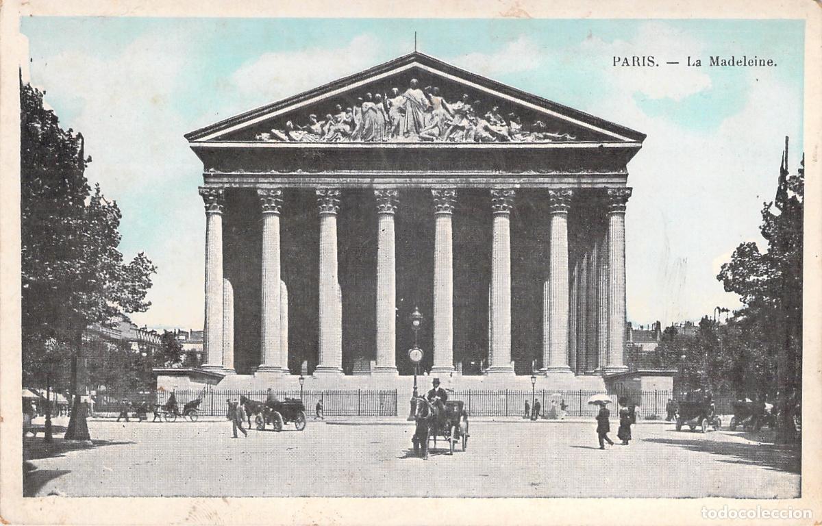 Postales: Postal de la Iglesia de la Madeleine en Par&iacute;s
