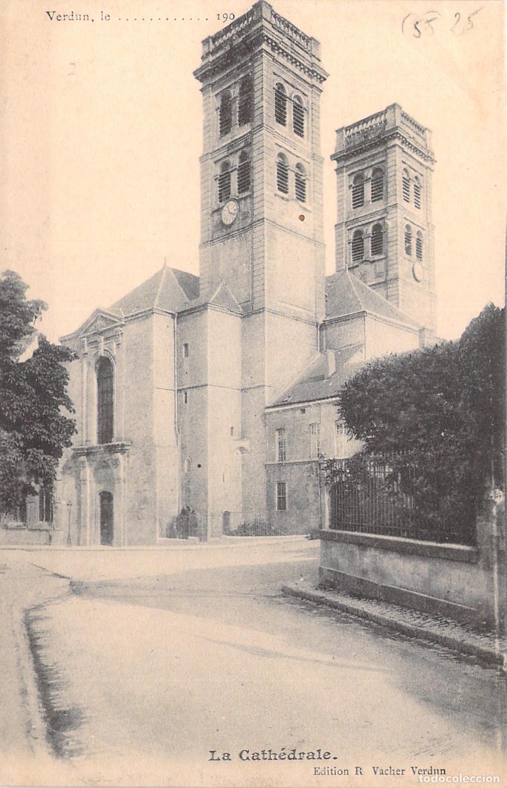 Postales: Postal de la Catedral de Verdun Francia