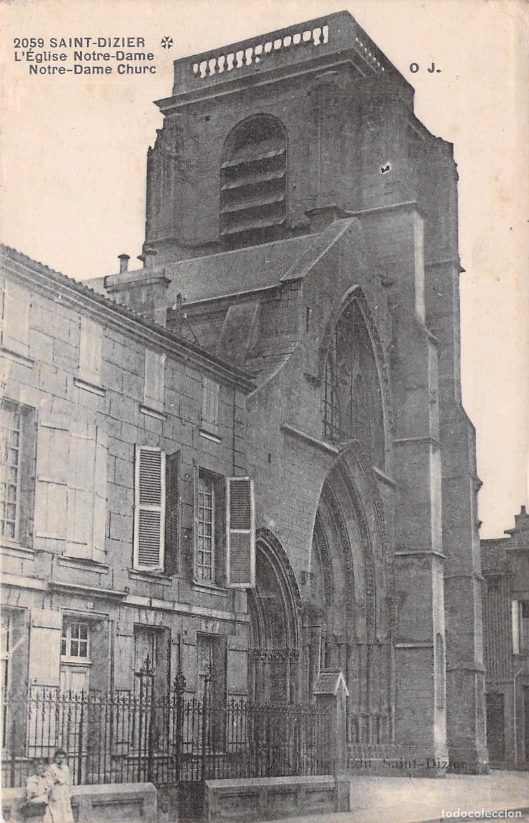 Postales: Postal de la Iglesia Notre-Dame en Saint-Dizier Francia