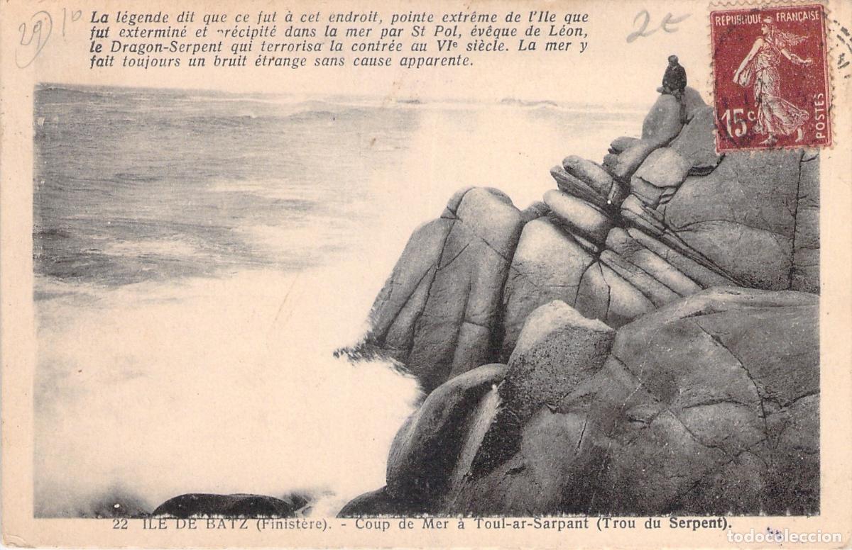 Postales: Postal de Ile de Batz Toul-ar-Sarpant Breta&ntilde;a