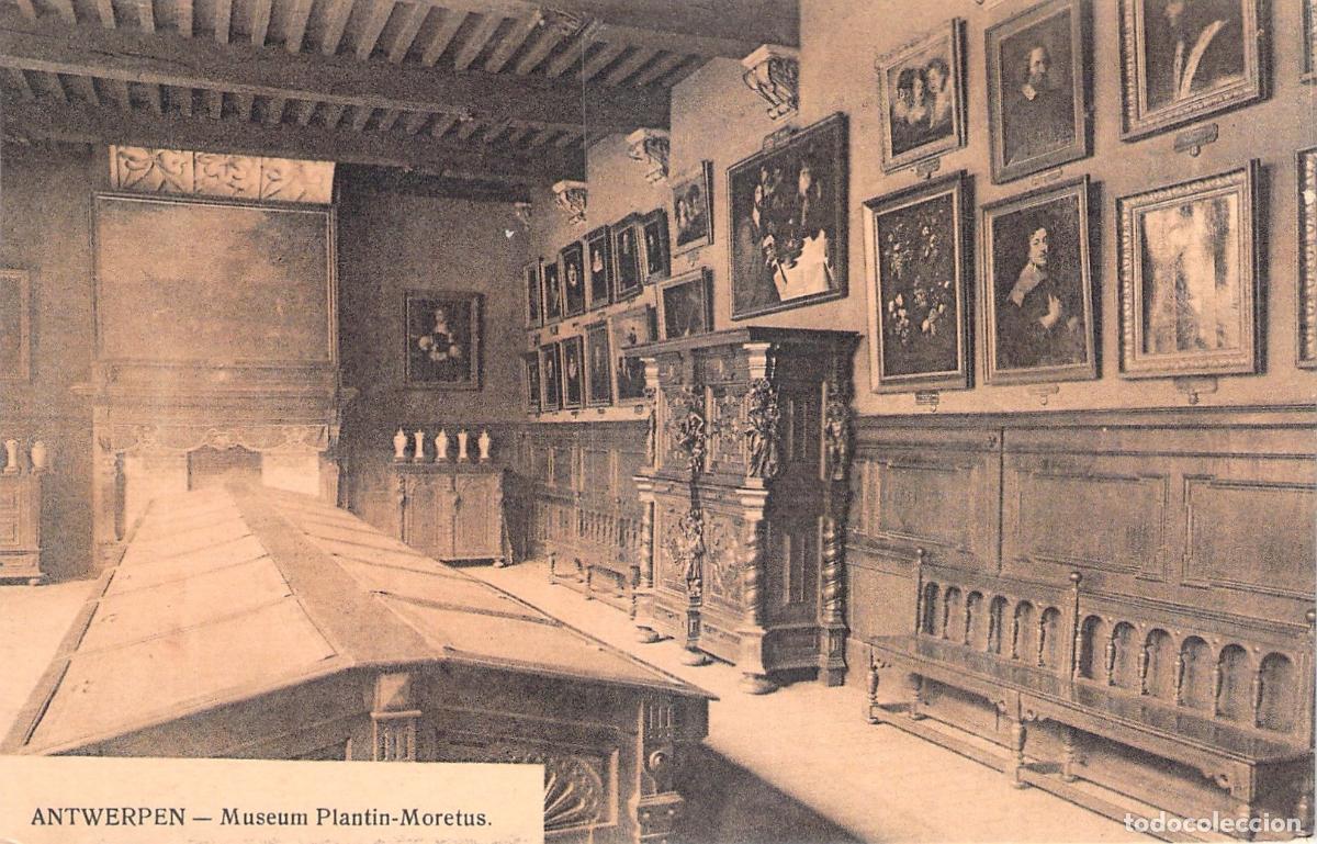 Postales: Postal del Museo Plantin-Moretus en Amberes, B&eacute;lgica