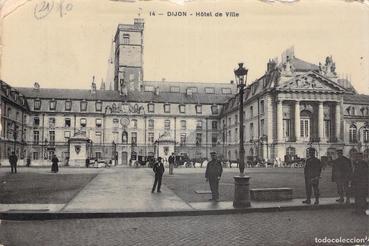 Postais: Postal de Dijon Ayuntamiento H&ocirc;tel de Ville Francia