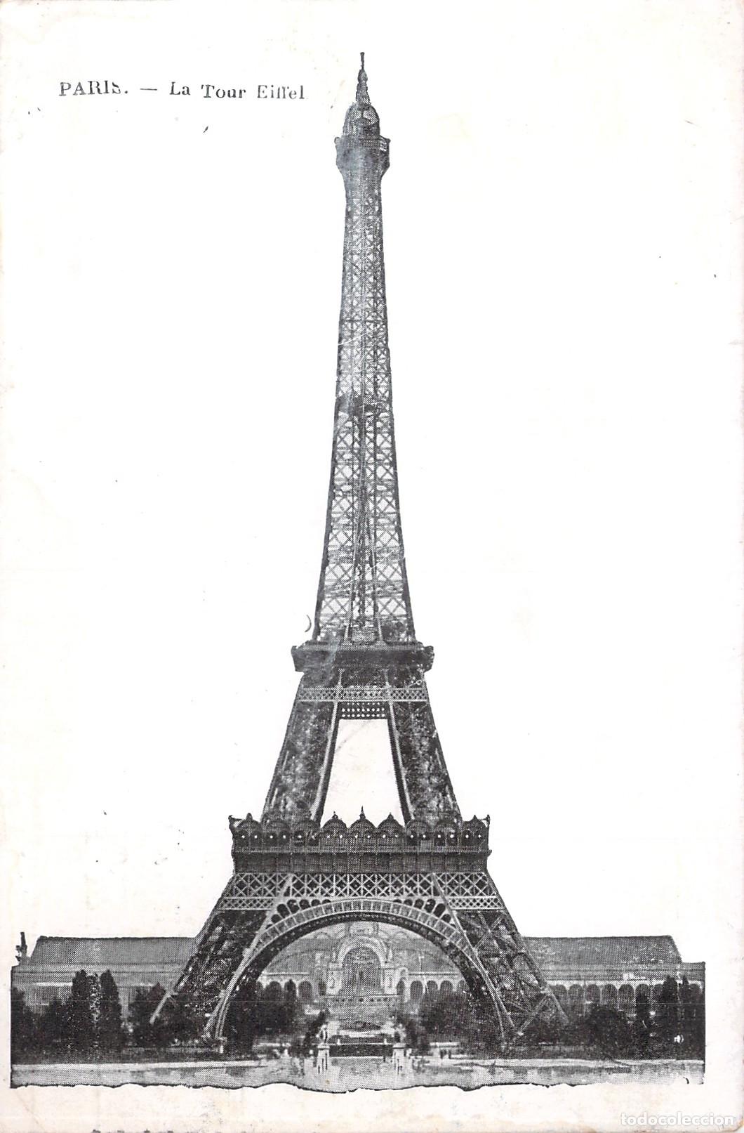 Postais: Postal de la Torre Eiffel en Par&iacute;s